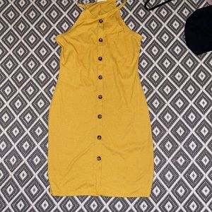 Mustard colored dress